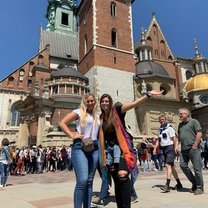 Class field trip to Wawel Castle, located in the central Kraków