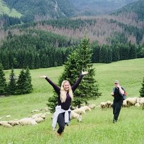 Hiking up to the job of the Tatra mountains 