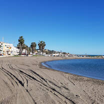 Malaga beach front 