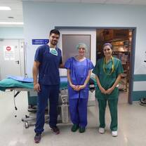 Interns standing together