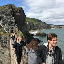 Carrick-a-Rede Rop Bridge in Northern Ireland Carrick-a-Rede Rop Bridge in Northern Ireland