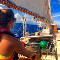 At the helm