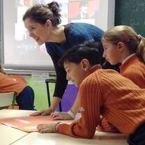 In the classroom 