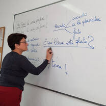 Teacher in class
