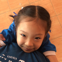 My little monkey is always attached to the hip! She is constantly surprising me with saying new things in English!