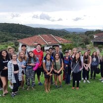 This a photo of the whole group on the first day