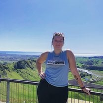 A photo of me during our Intern NZ trip to Napier at the Te Mata Peak.