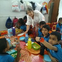 At preschool At preschool lunch