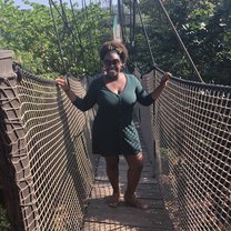 Me on the canopy walk at the Botannical Garden near the University of Ghana!