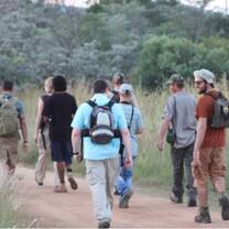 Students taking part in important conservation work in South Africa.