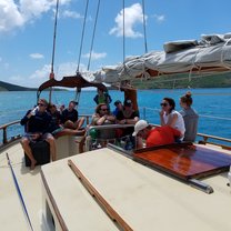 Hanging out on deck 