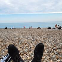 Brighton famous beach