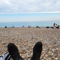 Brighton famous beach
