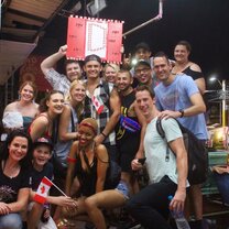 TEFL group Our TEFL group supporting one of our members at a Muay Thai match in Hua Hin