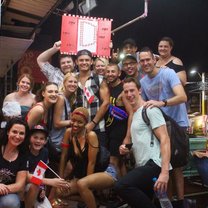 Our TEFL group supporting one of our members at a Muay Thai match in Hua Hin