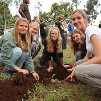 Environmental conservation activities & planting trees at our Mother Nature Program Kilimanjaro
