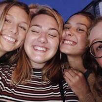 Me, Betsy, Mari, and Bella in galway