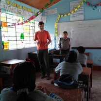 The first day in Honofre Benavides of Seth fron USA