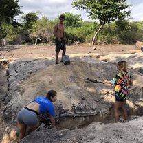 Building a school in Ampohana