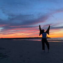 This gorgeous sunset is from The Hague which our program took us to for a weekend.