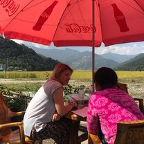 The best ever classroom in Nepal Lesson in the beautiful countryside of Nepal