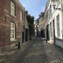 One of the many narrow streets in Maastricht