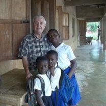 A very small  village in the interior where we did renovations to the school