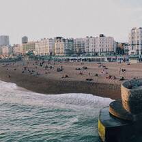 A rare day of sun in Brighton spent well along the rocky beach.