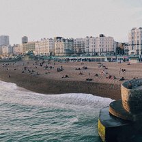 A rare day of sun in Brighton spent well along the rocky beach.