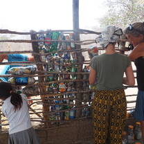 Reuse plastic to build