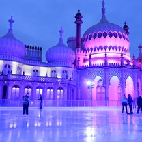 Brighton Pavilion Ice Skating Rink, at Night 