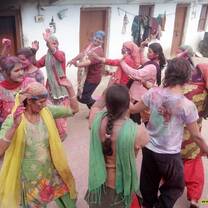 Indian women dancing.