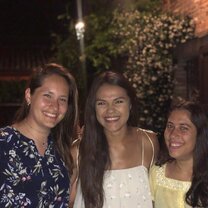 Me and my two tutors at my first camp