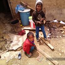 childrens in the central Andes