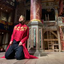 Actor in a Shakespeare play at the Globe Theatre