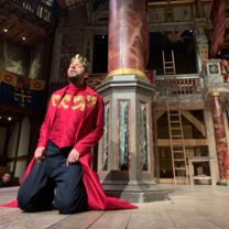 Actor in a Shakespeare play at the Globe Theatre