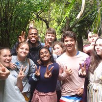 We were all at the reptile park looking at all sorts of animals just having a jol.