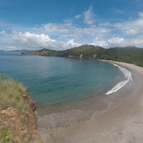 This is a photo of a different beach in Costa Rica where we also did turtle patrols at night.