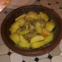 Tajine! (Chicken that they serve us in the house) House’s dinner