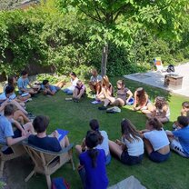Lessons under the sun,  beside the pool, in the mountains. 