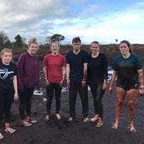 This was five of the the AIFS students in my program (including myself) after jumping in the peat-bog at the traditional Irish Farm experience. 