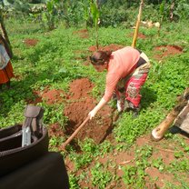 Gardening with the women 