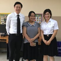 First day of Internship with the internship director and english teacher.