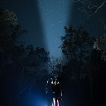 Night sky at camp in Australia