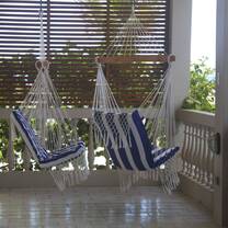 The terrace is a great place to kick back and relax