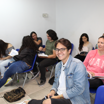 Students in class