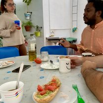Breakfast with my coworkers 