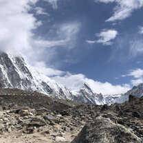 Clouds in the Himalayas