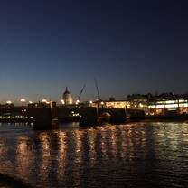 Beautiful view of the Thames in the evening.