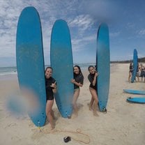 Surfing lessons in Byron Bay!